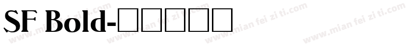 SF Bold字体转换